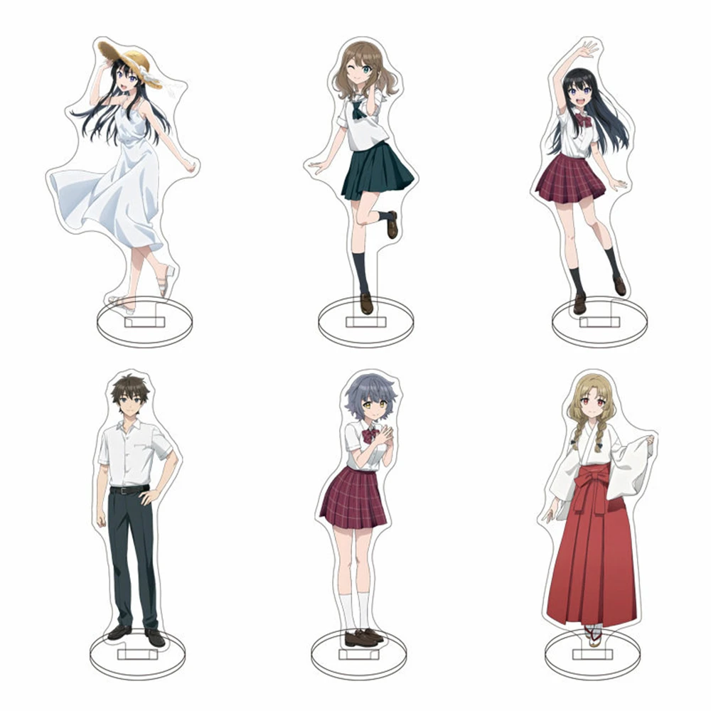 

15cm New Anime Tenkousaki no Seiso Karen na Bishoujo ga Keychain Acrylic Stand Figure Cosplay Character Gifts Decoration Goods