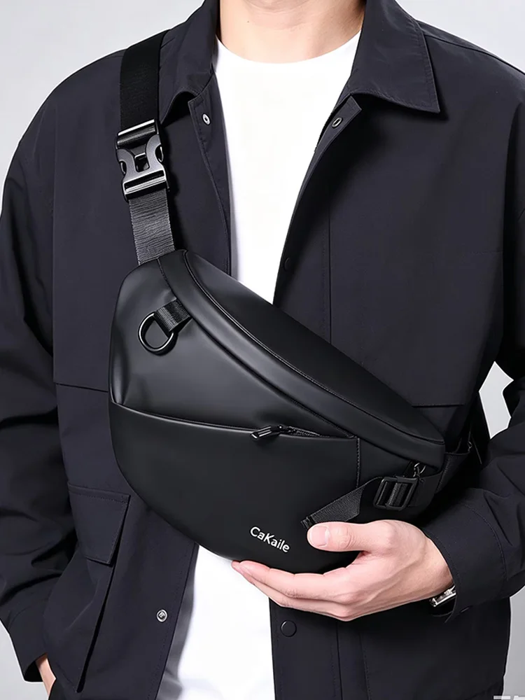 AliExpress Xotind Black Men Chest Bag New Casual Crossbody Fanny Pack Unisex Membrane Sports Bag Outdoor Cycling Shoulder Waist Bag Travel Daypack