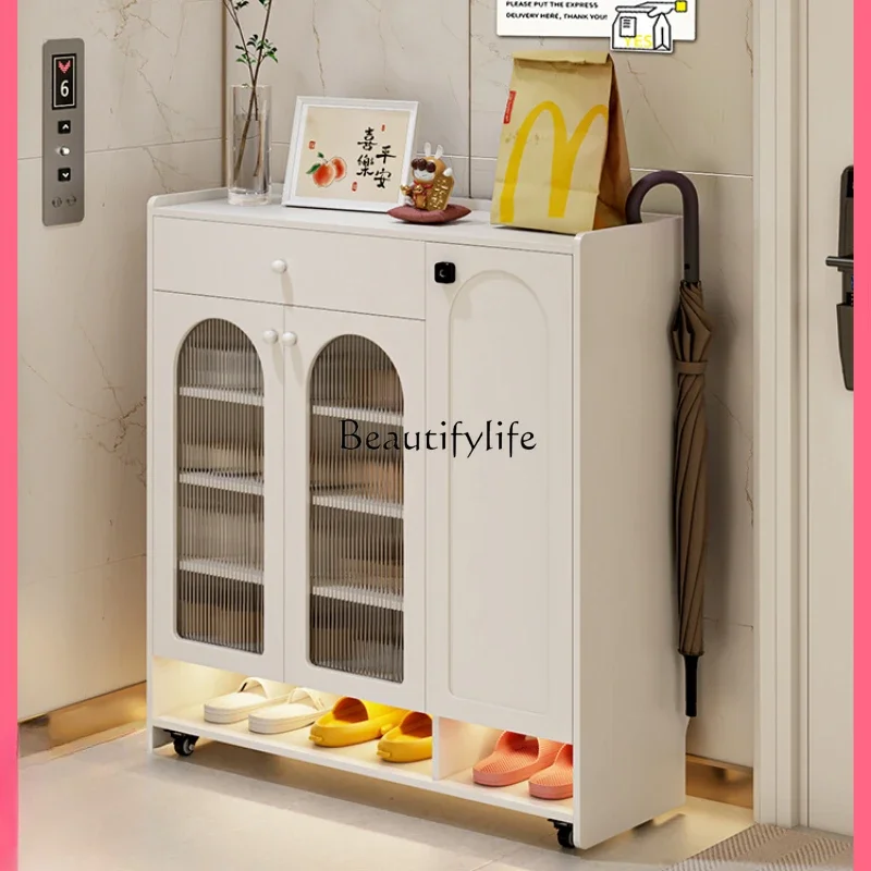 

XXCream wind removable shoe cabinet with lock outside the door shoe cabinet 2024 new explosion