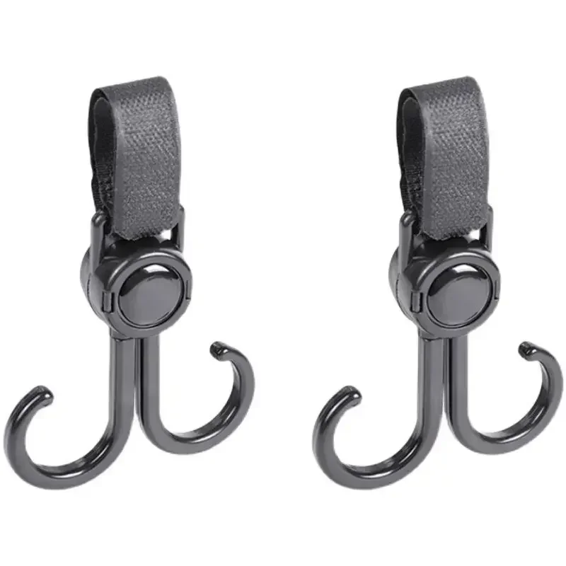 

2pcs hooks double hooks stroller stroller hanging bags shelves hooks walking baby god child car