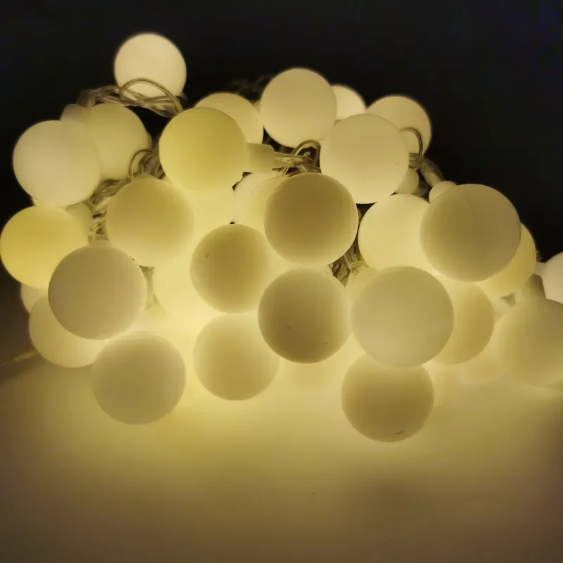 LED Christmas Tree Fairy Lights Globe Ball String Light for Party Holiday Home Interior Decoration