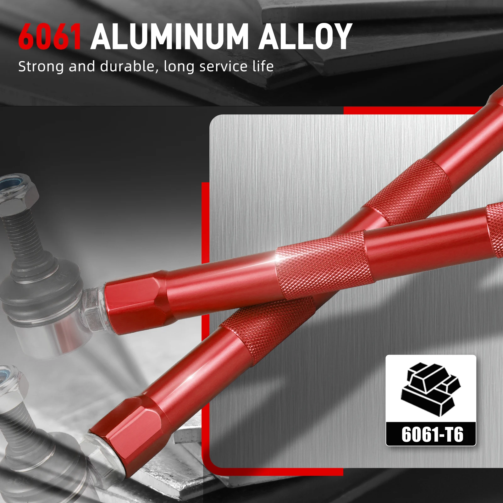 Kit Link End Sway Bar Depan & Belakang yang Dapat Disesuaikan BEVINSEE untuk Audi A3 S3 8V, untuk VW Golf MK7 MK7.5 untuk Jetta / GLI 7