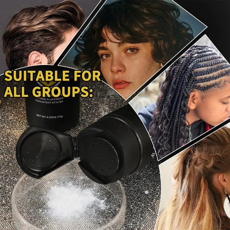 Hair Volume Powder for Men 15g Volume Powder for Thickening Non-wash Styling Dust Based Hair Products Fine Volumizing Products