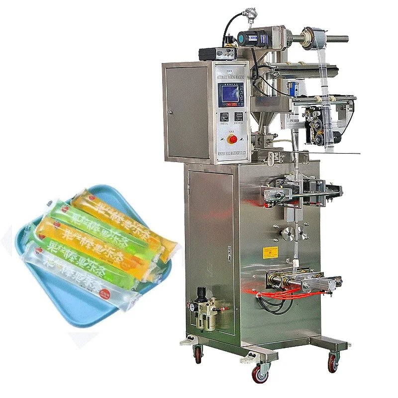 60 كيس / دقيقة جيلي بار عصا آيس كريم المصاصات آلة التعبئة الأوتوماتيكية عالية الكفاءة #2