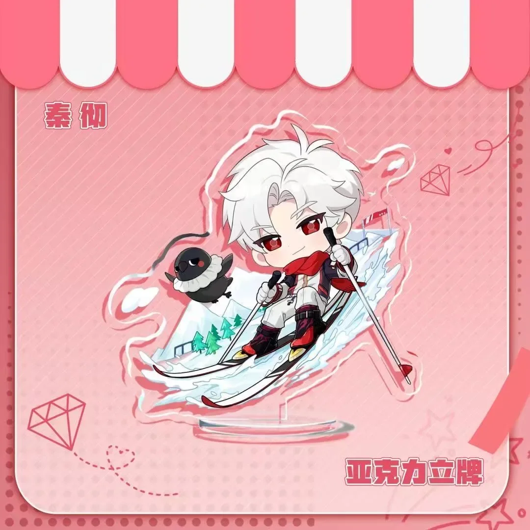 ゲーム愛とディープスペーススタイラスラファエルケイレブザビエルゼインスケートボードアクリルフィギュアスタンドモデルデスクディスプレイスタンディング展示品