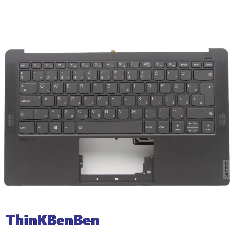 HU Hungarian Iron Gray Keyboard Upper Case Palmrest Shell Cover For Lenovo Yoga S940 14 14IWL 14IIL 5CB0W43485