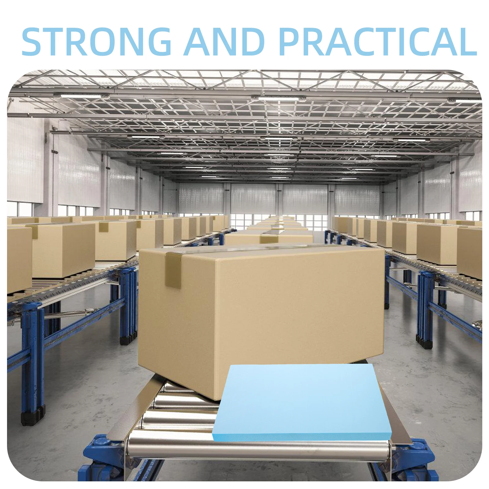 2Pcs High-Density Foam Sheets Polyurethane Cuttable Padding for Tool Box Case Packaging Moving Shipping Protection