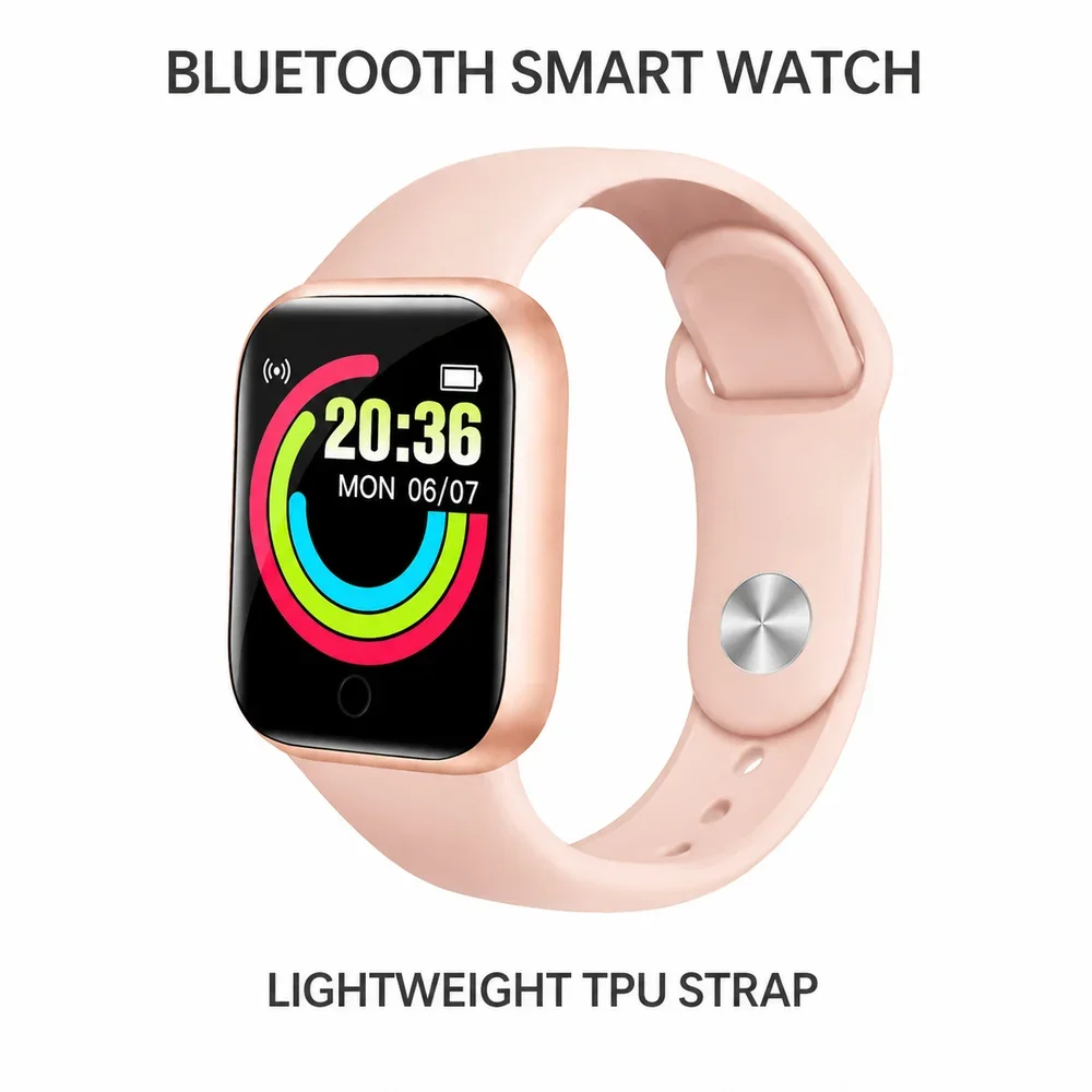 Smart Bracelet Bluetooth Activity Tracker Step Calorie Sleep Monitor Weather Notification Custom Watch Face Unisex 06
