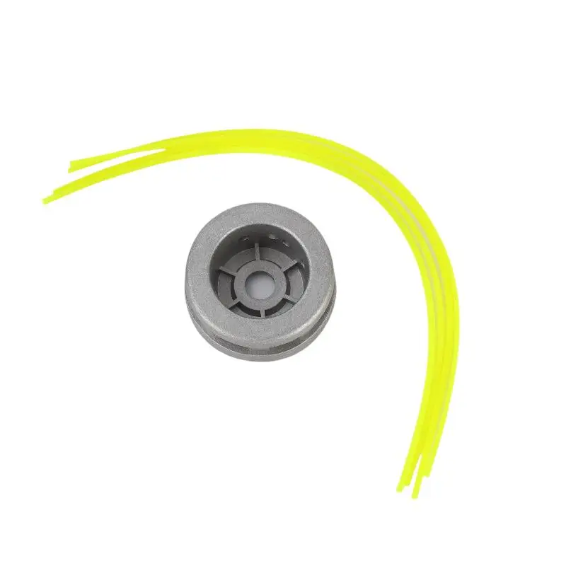 Heavy Duty Aluminum Grass Trimmer Head With Wear Resistant Nylon Line For Garden Weeding Yard Daily Maintenance