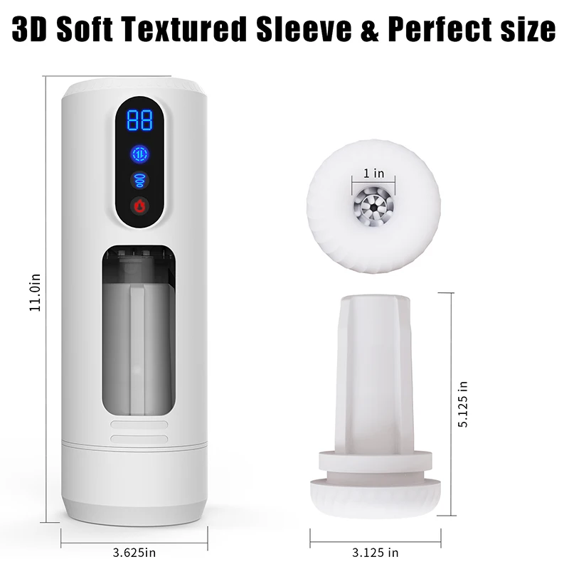 Automatic Powerful Telescopic Sucking Male Masturbator Vibrator Real Vagina Blowjob Masturbation Cup Sex Toy for Men Adult Goods