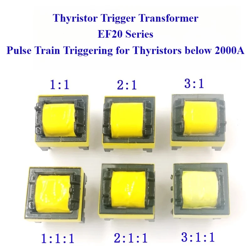 5PCS Thyristor Pulse Driver Transformer, 1:1:1/2:1:1/3:1:1 Ratios, 2000A Pulse Trigger