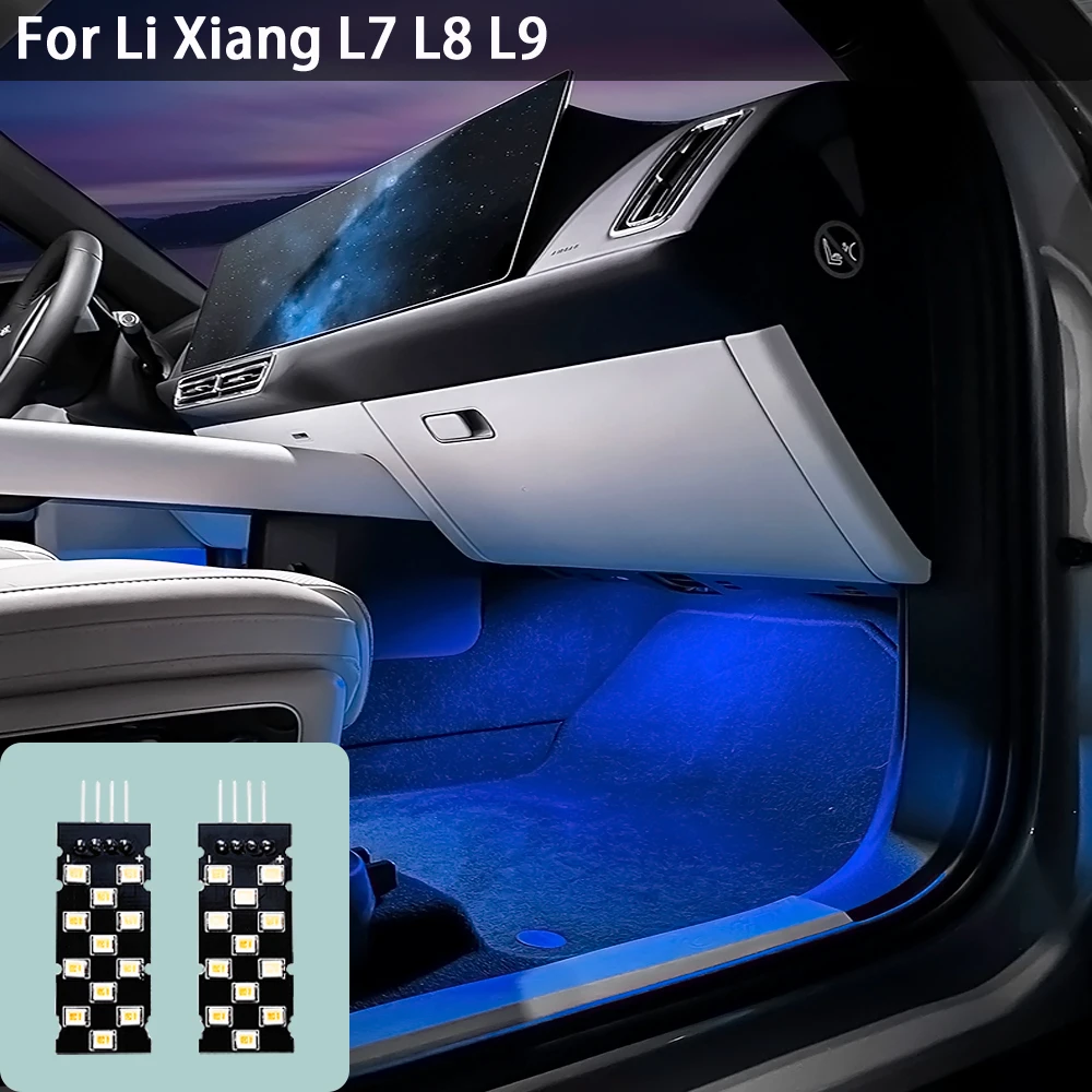 For LiXiang L7 L8 L9 Special Atmosphere Lamp Modified Parts Car Foot Socket Light Auto LED Interior Accessories for Li Xiang