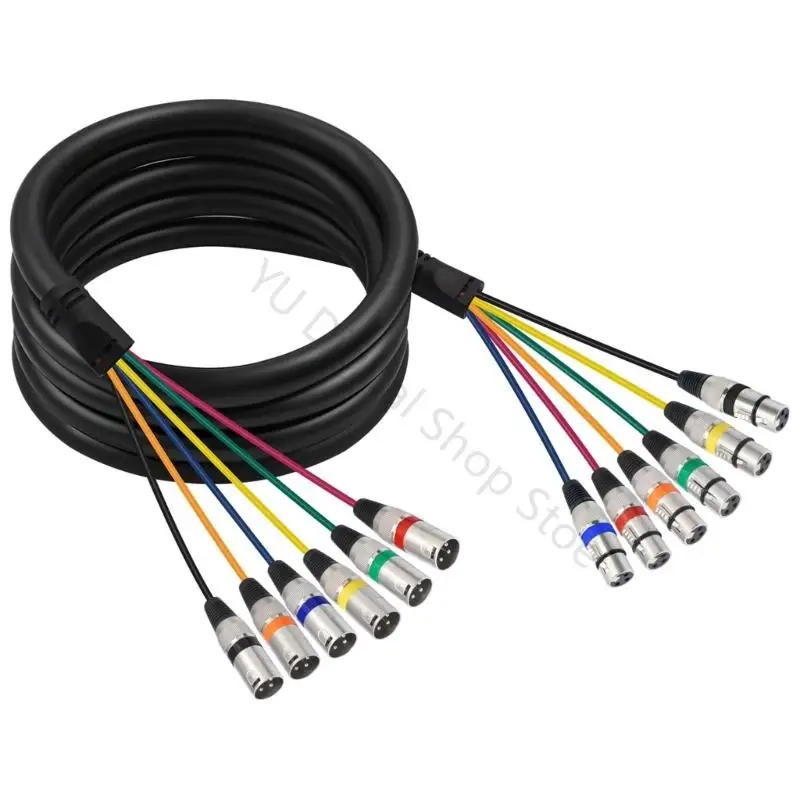 96BA Color-Indexed Six-Line XLR Snake Cable for Recording Studio Routing
