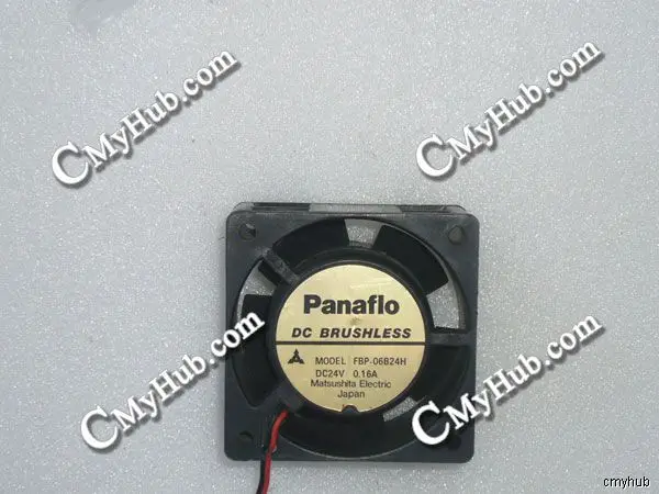 For Panaflo FBP-06B24H DC24V 0.16A 6033 6CM 60mm 60x60x33mm 2Pin 2Wire Cooling Fan FBP-06B24H