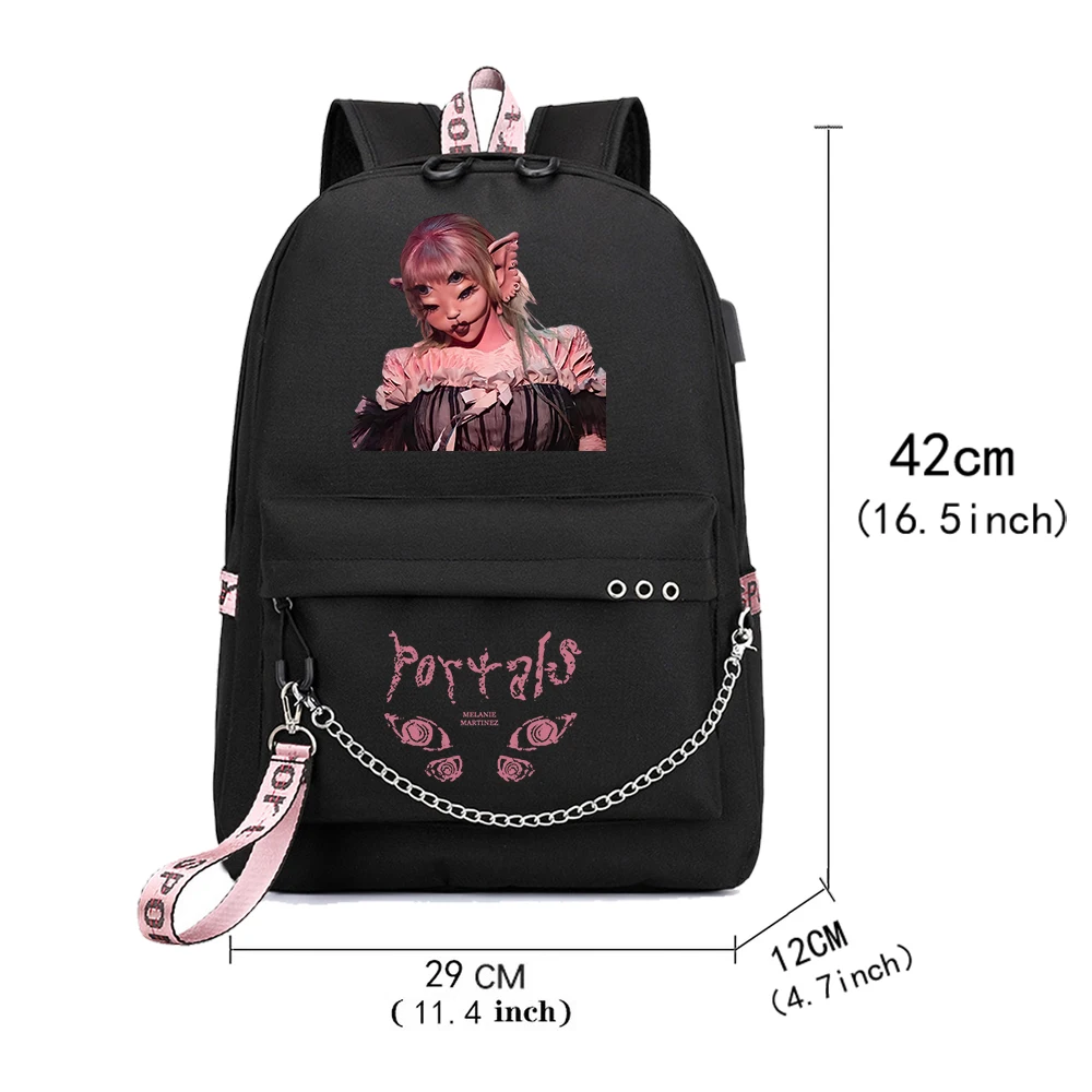 2024 Melanie Martinez Tour Backpack Music Fans Women Girls Fashion Travel Adjustable Shoulder Backpacks