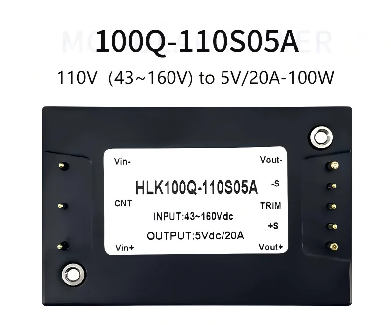 New DCDC Half-Brick Isolated Power Module HLK-100MQ24S05A 100MQ48S05A 100MQ110S05A Isolated regulated output