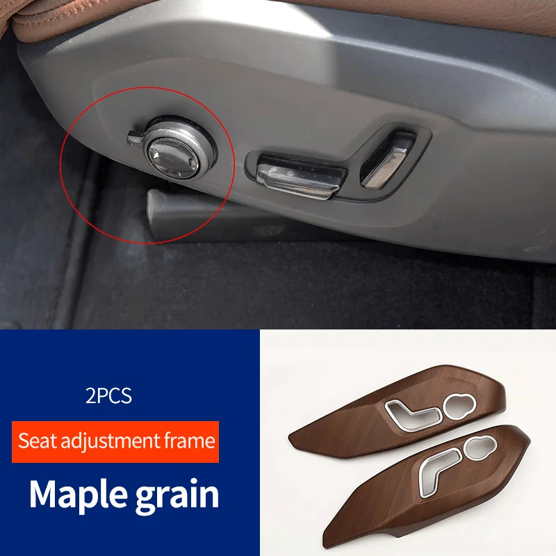 for volvo xc90 xc60 s90 s60 v90 v60 interior decoration stickers car accessories seat adjustment decorative frame cover