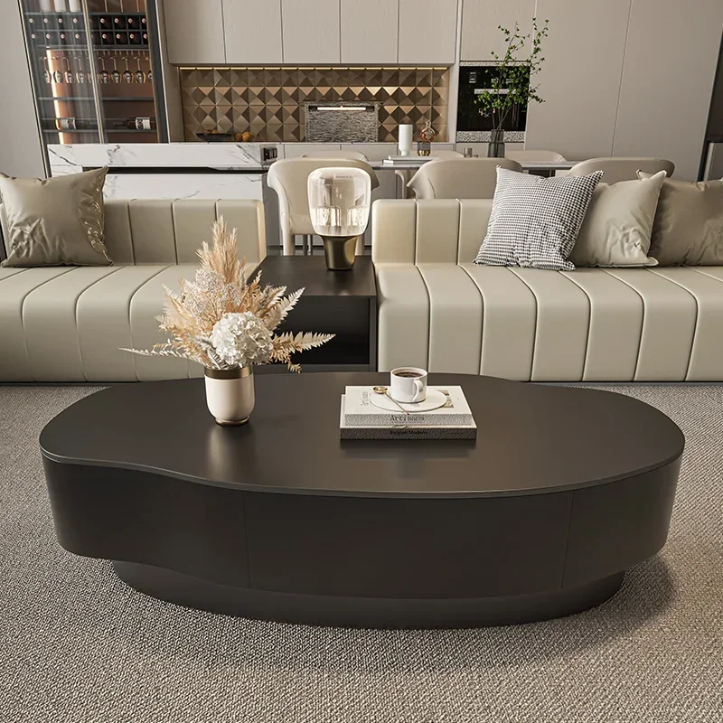 

European Aesthetic Coffee Table Black Protector Nordic Salon Coffee Table Small Modern Designer Mesa De Centro Sala Furniture