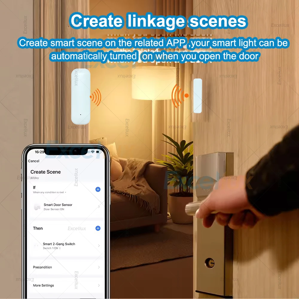 4Pcs Zigbee Door Window Sensor For Smart Home Security Alarm Wireless Anti-theft Door Contact Detector App Remote Monitor Z2MQTT