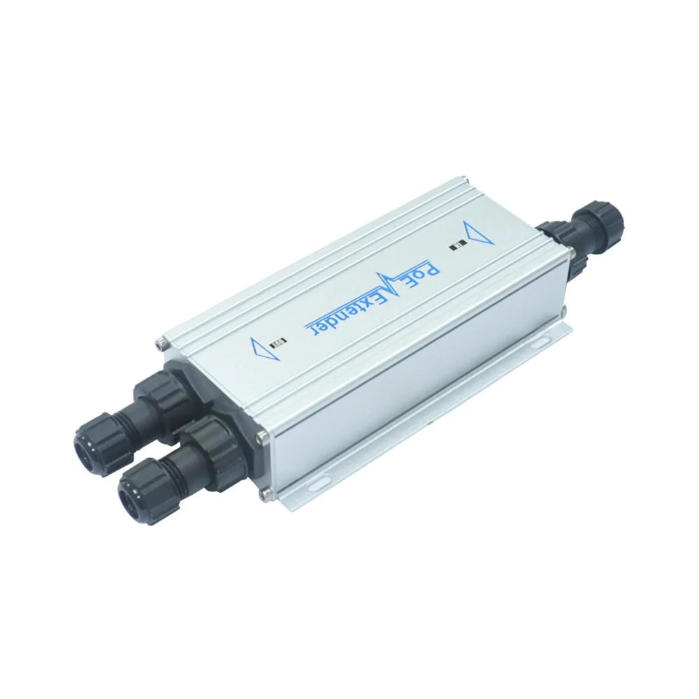 IPX202-BT Outdoor Gigabit PoE Extender with 1 PoE Input and 2 Outputs 100 Meters Distance SNMP and QoS Function