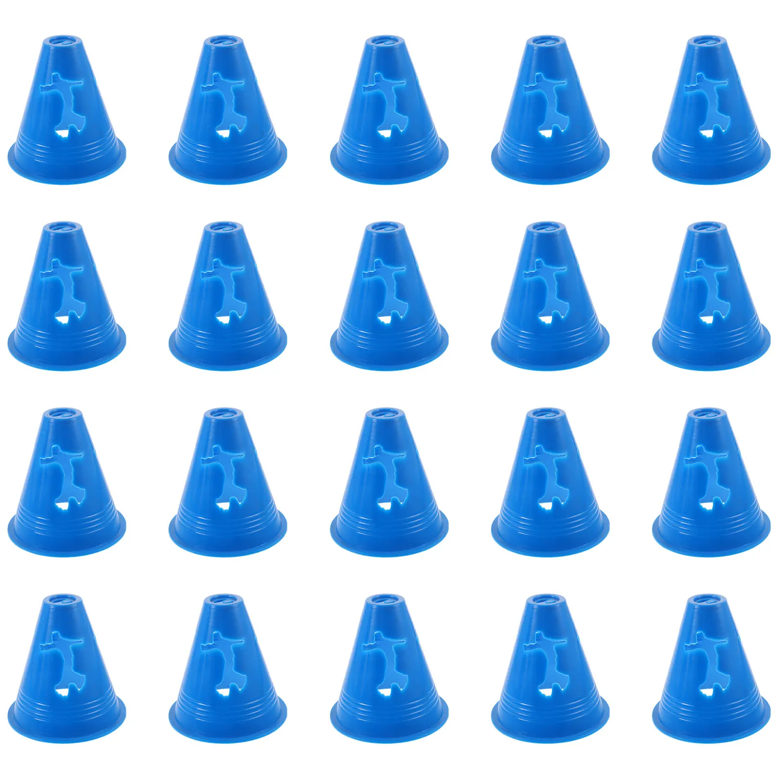 

20Pcs Marking Cups Brightly Colored Training Cones for Sports Drills Agility Practice Football Roller Skating Exercise Field