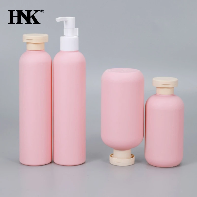 Empty Plastic Pump Lotion Shampoo Bottle High-end Cosmetics Bottles PP Pump Head Refillable Bottles Bathroom Storage Box