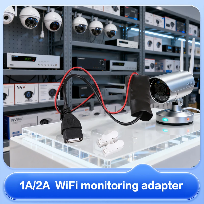 220V To 5V 1A/2A Wireless Video Camera Power Transformer Household Power Supply WiFi Monitoring Adapter USB Android Type Port