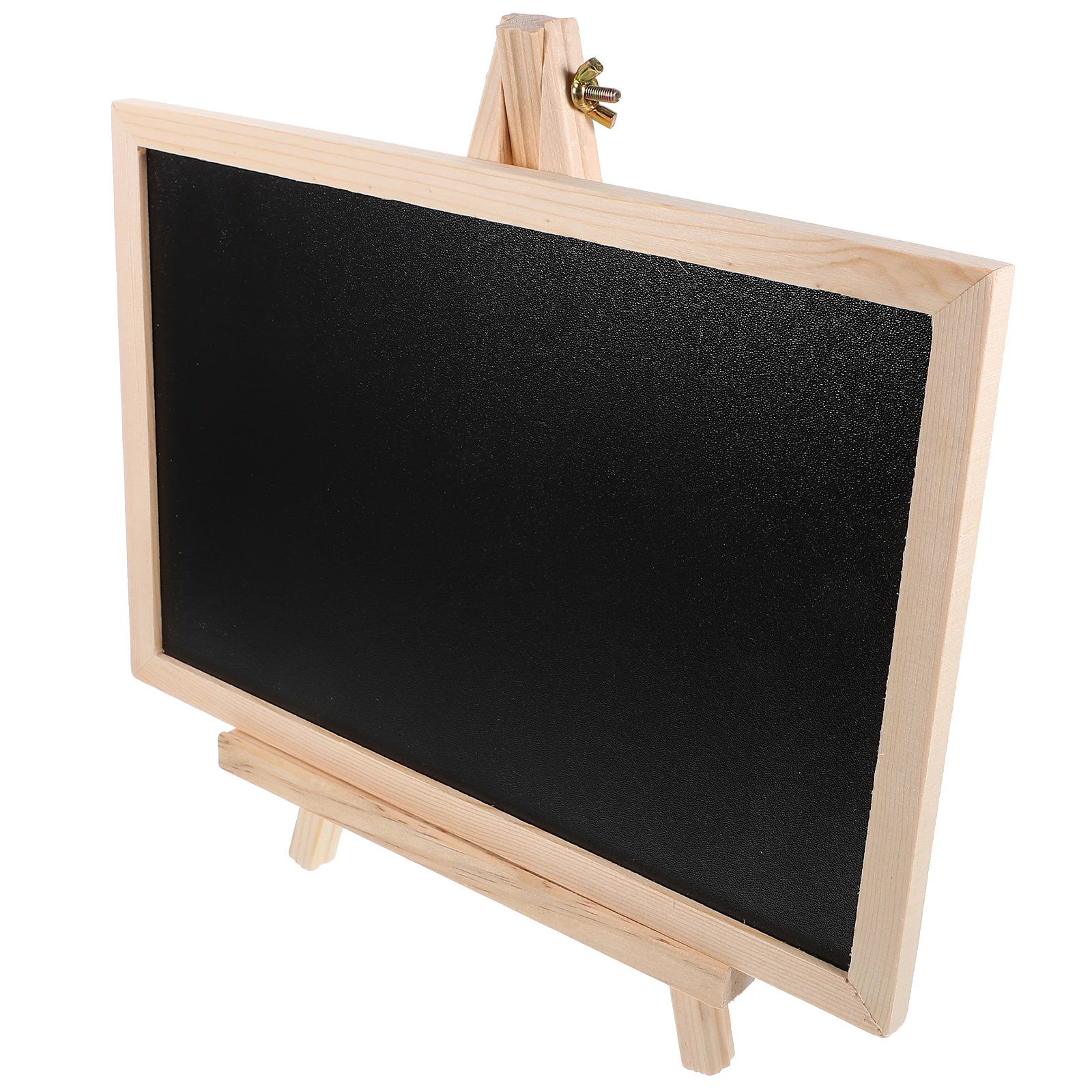Desktop Chalkboard With Stand Wooden Message Board Small Blackboard Sign Tabletop Display For Bar Wedding Decor Erasable