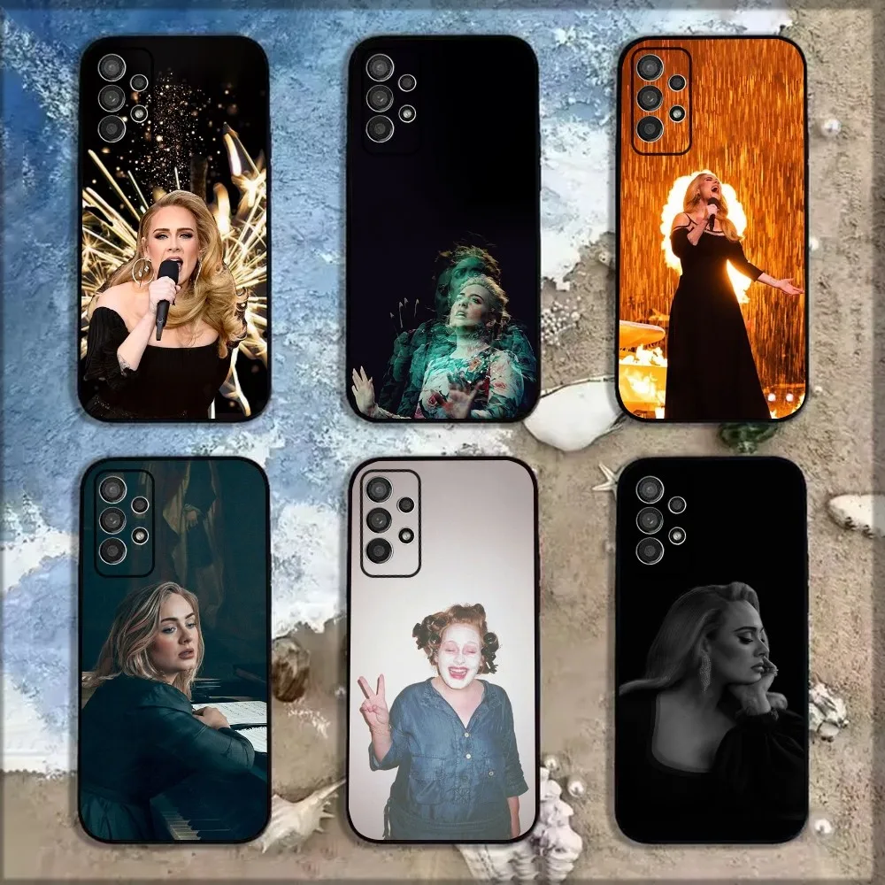 Singer Adele A-Adkins Phone Case For Samsung Galaxy A13,A21s,A22,A31,A32,A52,A53,A71,A80,A91 Soft Black Shell