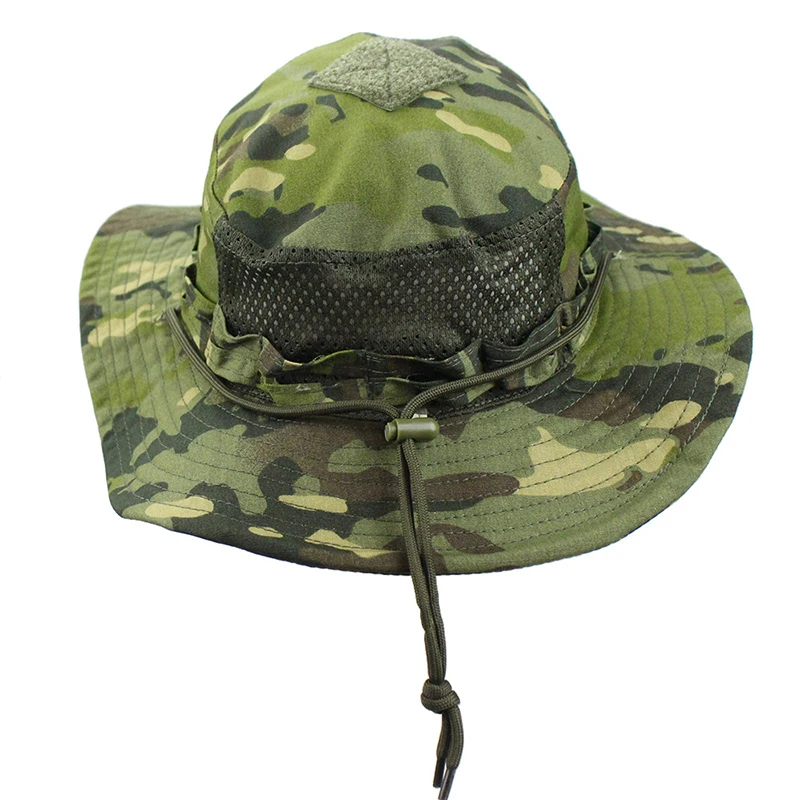

2025 Outdoor Tactical Camouflage Fisherman Hat Mountain Climbing Fishing Hiking Training Travel Sun Cap Men's Panama Bucket Hats