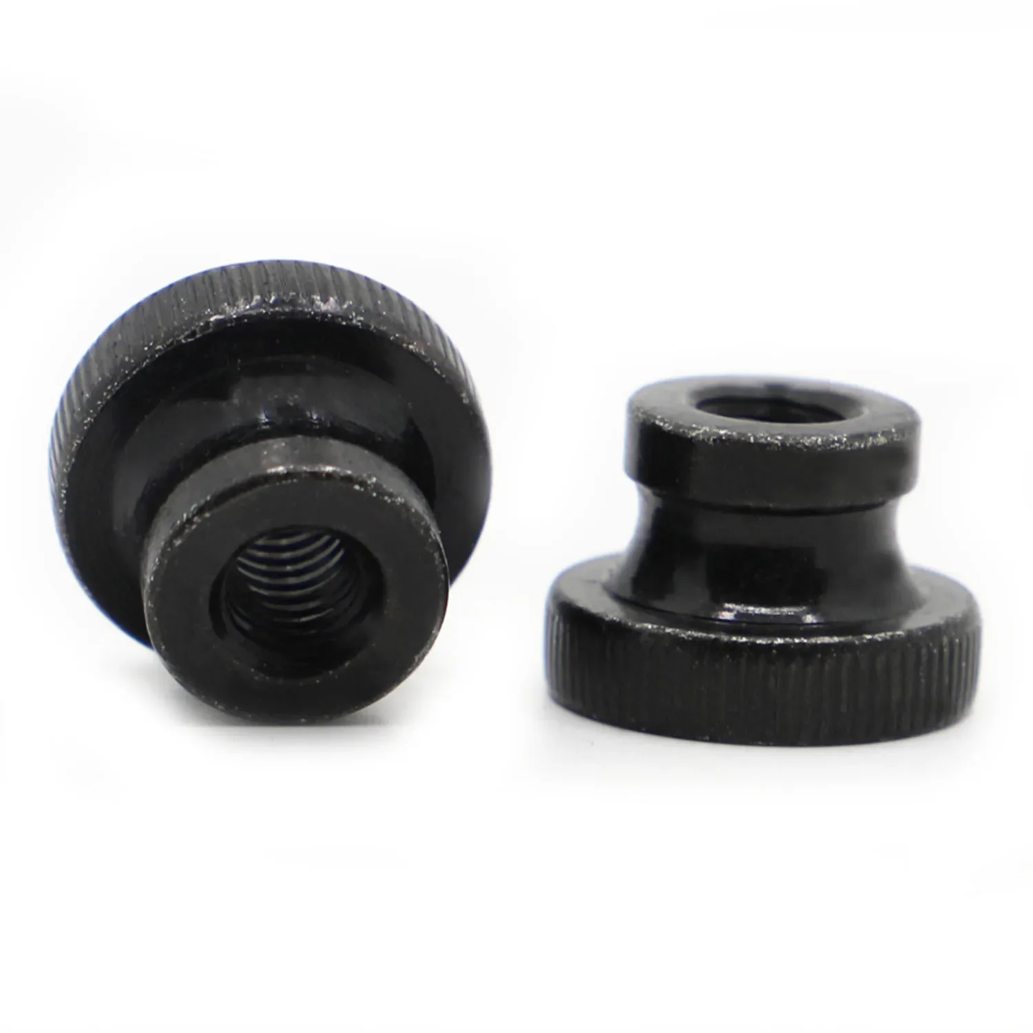 Black Plated Carbon Steel Knurled Thumb Nut M3 M4 M5 M6 M8 M10 Hand Tighten Nut 3D Printers Parts Curtain Wall DIN466 GB806