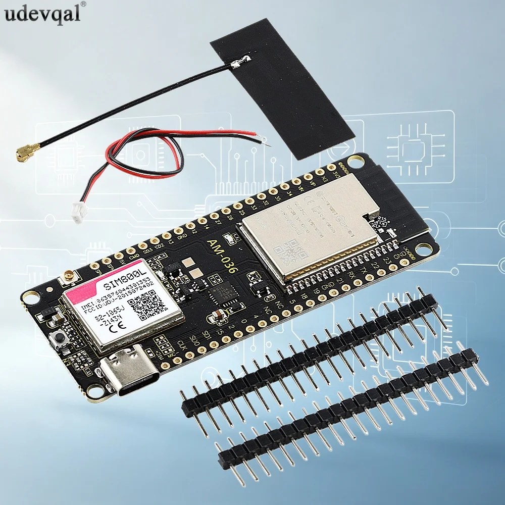 WIFI Wireless Bluetooth Module V1.4 with ESP32-WROVER-B SIM800L USB Type‑C Interface DC3.6-5V Microphone Input Audio Input