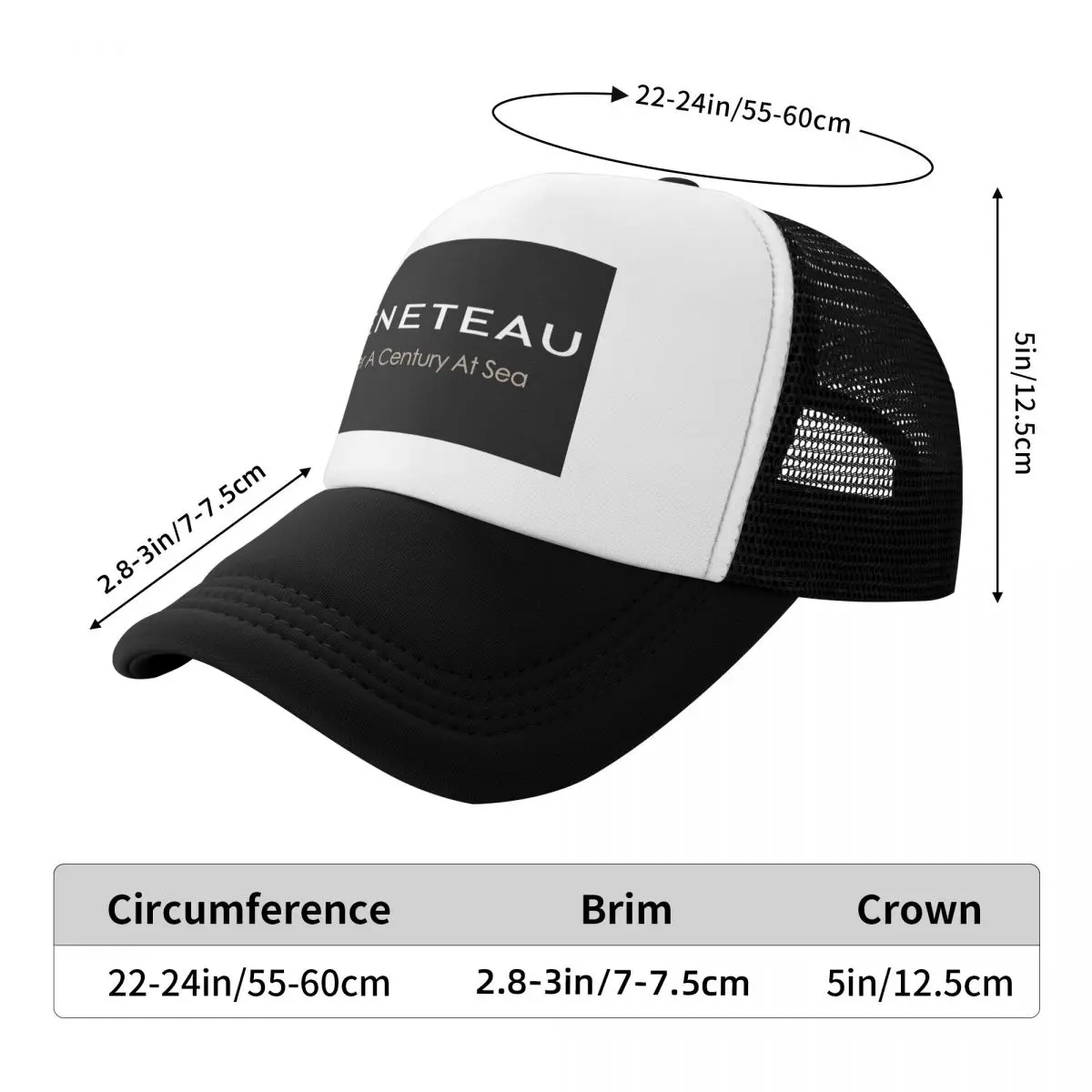 Beneteau Sailboat Sailing Yacht POCKET SIDE Cap Fashion Mesh Baseball Caps Adjustable Hat Hip Hop Summer Unisex Baseball Hats