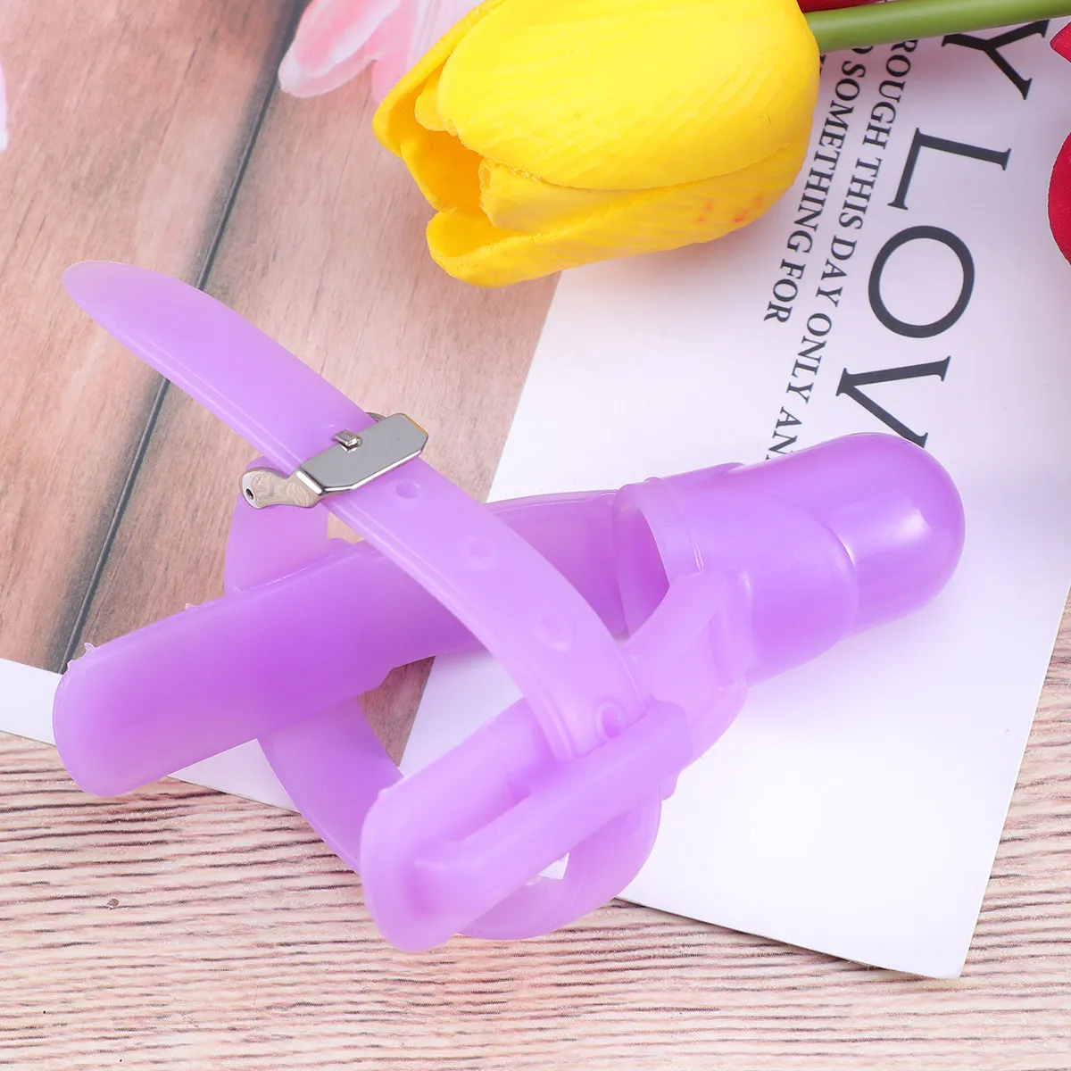 

Baby Finger Protector Anti-Bite Thumb Forefinger Cover Teether for Infant Kids Purple Food Grade Silicone Soft Pain Relief