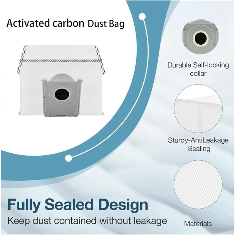 B47B-أكياس الغبار ومنصات الممسحة لاستبدال ECOVACS DEEBOT T50 Max / T50 Pro / T50 Omni / T50 Pro Omni أجزاء المكنسة الكهربائية