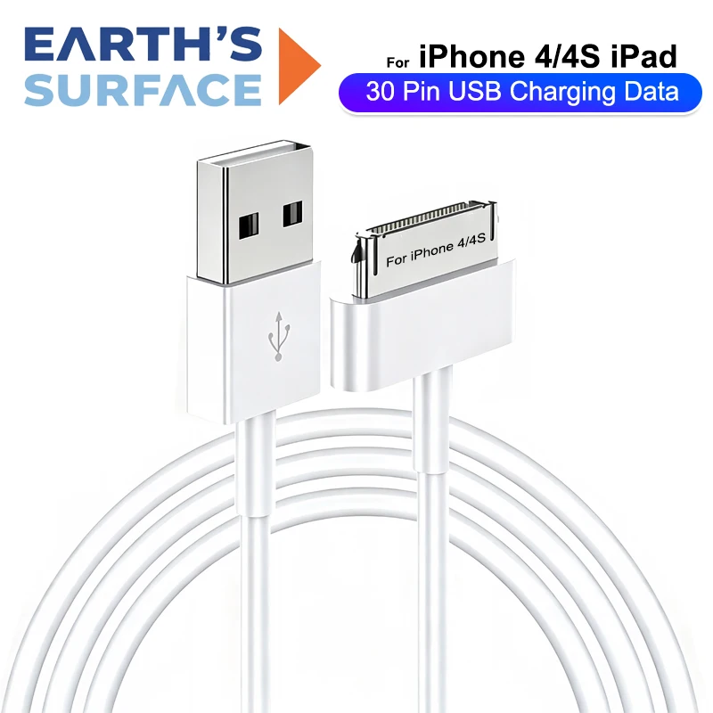 30 Pin USB Cable Charge Fast Charging for iPhone 4S 4 3GS 3G iPad 1 2 3 iPod Nano ITouch 30 Pin Charger Adapter Data Sync Cord