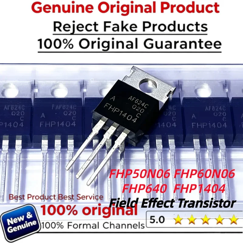 5-10-20pcs 100% New  Original  FHP50N06  FHP60N06  50A  60A  60V FHP640 18A 200V FHP1404 180A 40V Field Effect Transistor TO-220