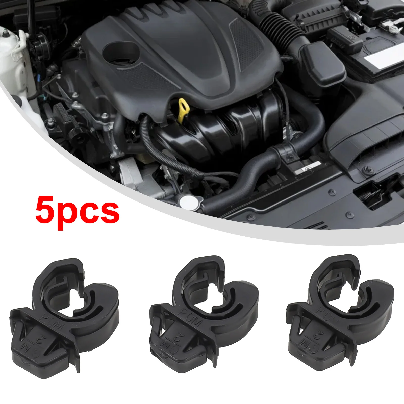 

5pcs Car Hood Bonnet Rod Clips Black Clamp Plastic Holder For Opel Tigra A B Corsa B C Tigra A B Corsa B C OE 1180216