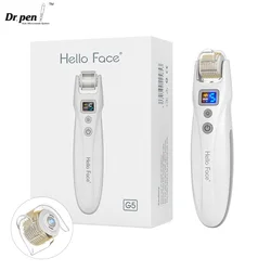 Dr. pen-Rodillo Derma G5 EMS, aguja de titanio, rodillo biológico inalámbrico, microagujas LED, dispositivo de vibración de microcorriente, cuidado de la piel facial