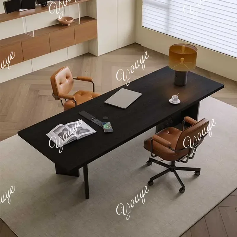 

L-J современный черный офисный стол для дома, большая спальня, ноутбук, компьютер, офисный стол, угловой письменный стол, мебель для офисного стола