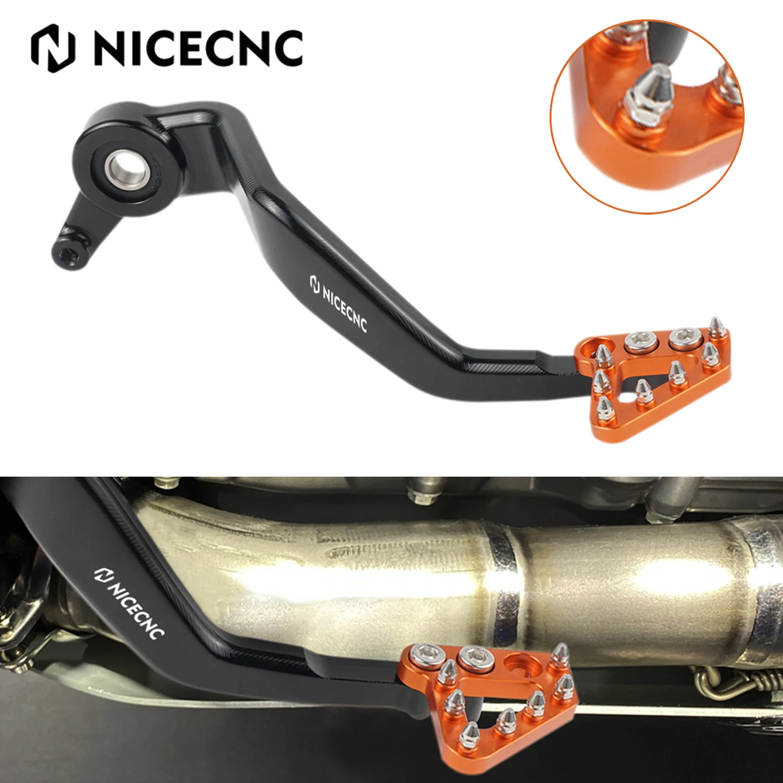 

NICECNC Rear Brake Pedal Lever For KTM 1290 Super Adventure R S T 2015-2020 1050 Adventure 1090 Adventure/R 1190 Super ADV/R