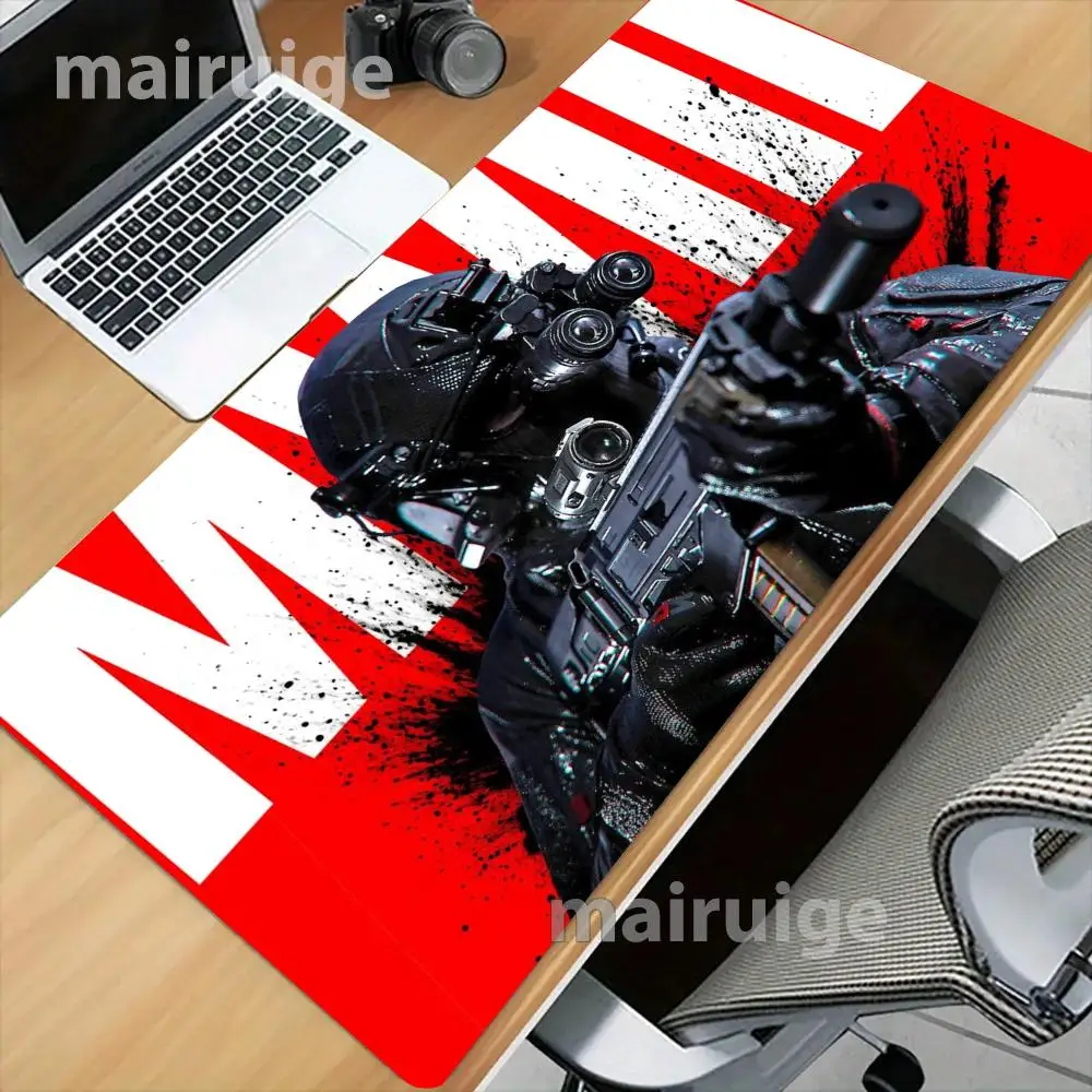 Mousepad Tactical Soldier Military Modern Warfare Graphic Playmat Large Size For Laptop Office Desktop Games Table Mat