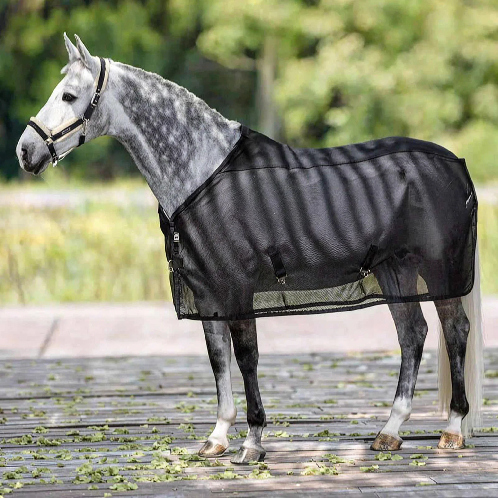 capa-de-malha-respiravel-para-cavalos-com-construcao-ajustavel-em-nylon-para-cobertura-corporal-equestre