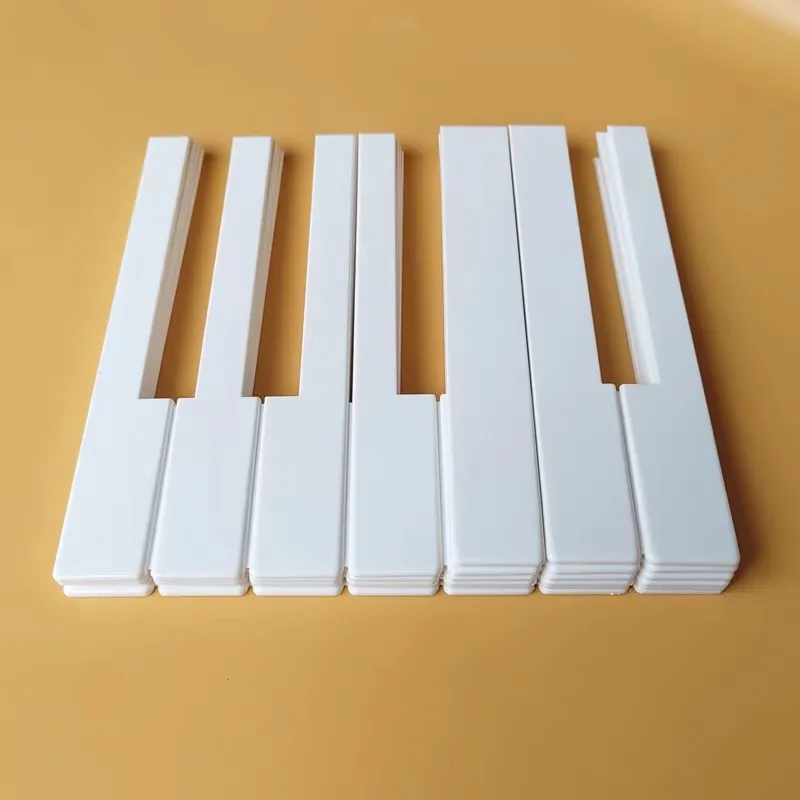 Piano accessories Yamaha piano white keys leather no side white keys leather on the piece