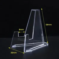 Acrylic Clear Display Stand Graded PSA Sports Card Slabs Case Commemorative Coin Holder Display Rack For Collection Coin 6