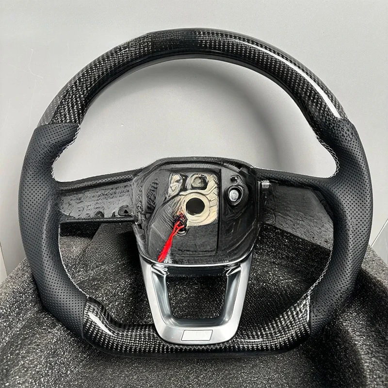 

For Audi Q5L High Quality Carbon Fiber Perforated Steering Wheel With Heating Car Accessories
