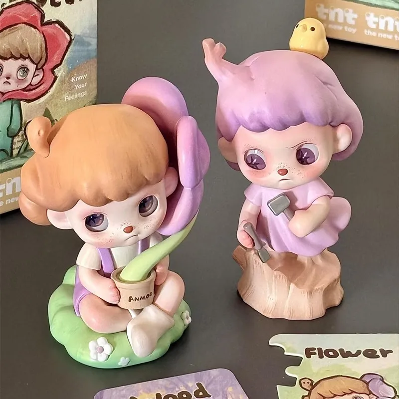 NIEUW Anmoo Luister naarzichtig Serie Pvc Beeldje Blind Box Trendy Kawaii Grappige Collectie Desktop Speelgoed Decoratie Kindercadeau