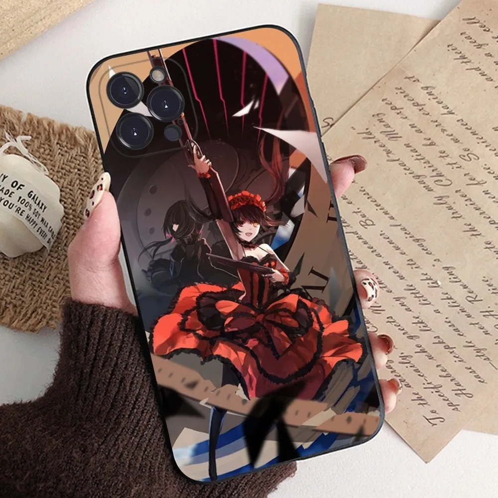 Date A Live Tokisaki Kurumi Phone Case For iPhone 15 14 11 12 13 Mini Pro XS Max Cover 6 7 8 Plus X XR SE 2020 Funda Shell