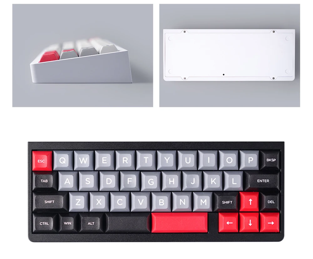 Idobao id42 teclado branco pc teclado com fio mini teclado