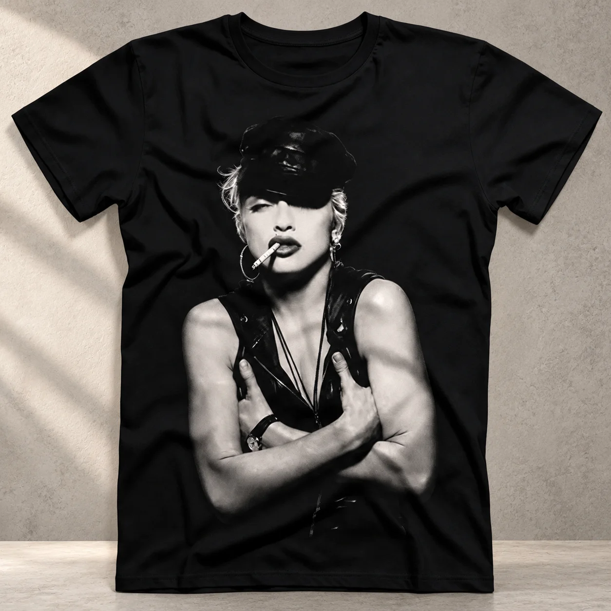 2026 Madonna Smoking Print T-shirt, Summer New Arrival Casual Unisex T Shirt, Harajuku Streetwear Style Tee for Men Women